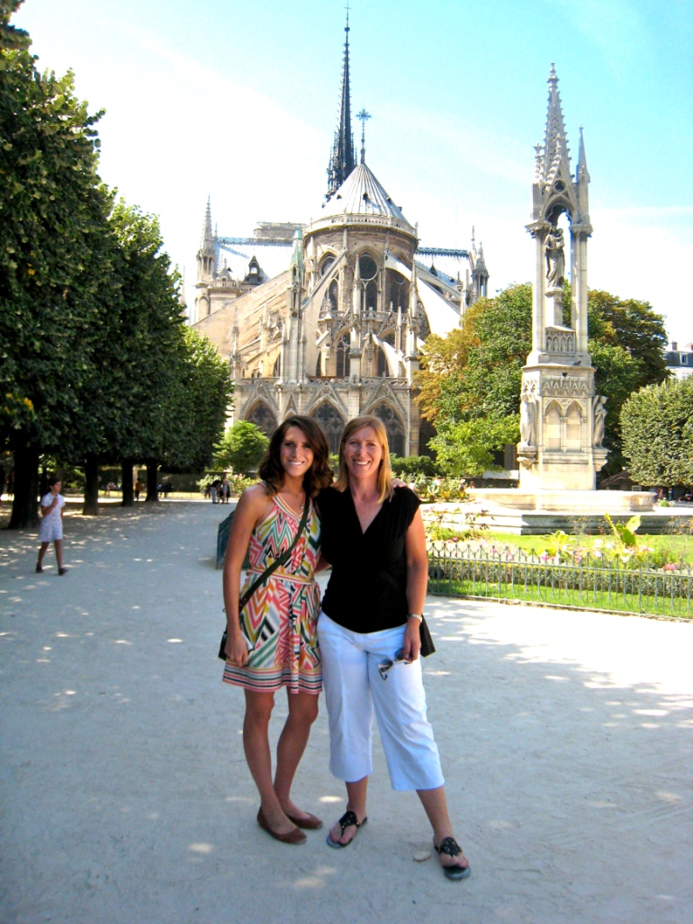 Mom and I with Notre Dame